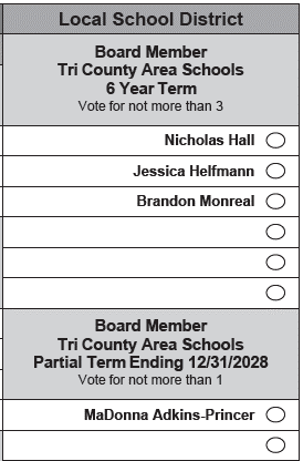 Board of Education Ballot